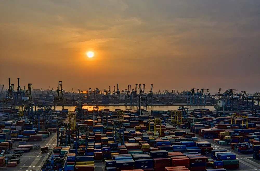 Shipment arrival at Chittagong Port